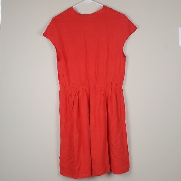 Maeve Anthropologie Red Orange Dress - Picture 5 of 6